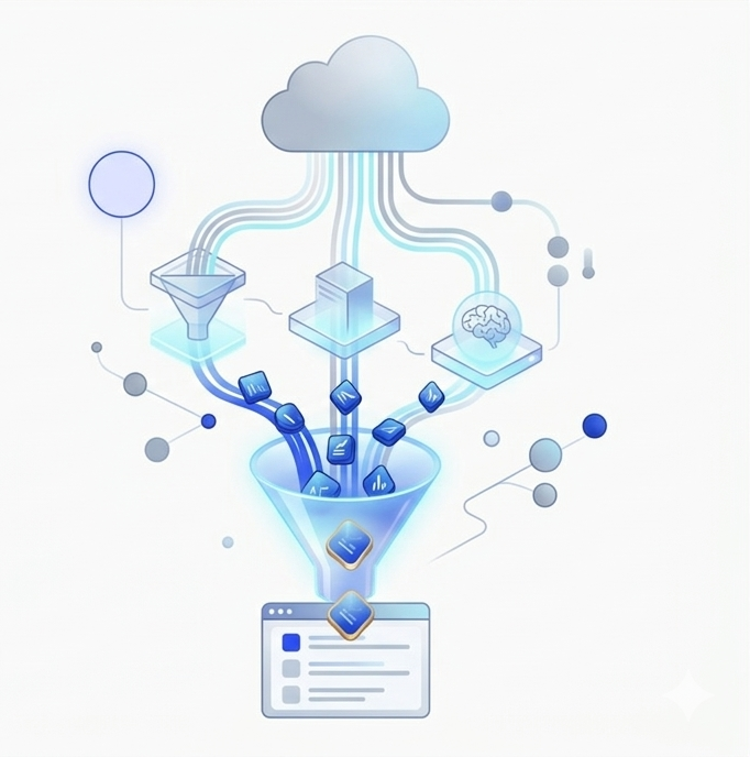 Lead generation pipeline illustration